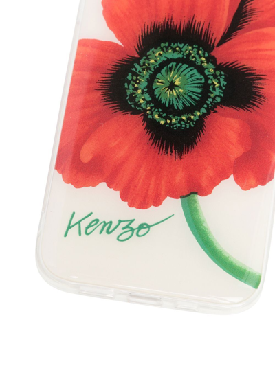 Kenzo Poppy-print Iphone 13 Max Case In Red