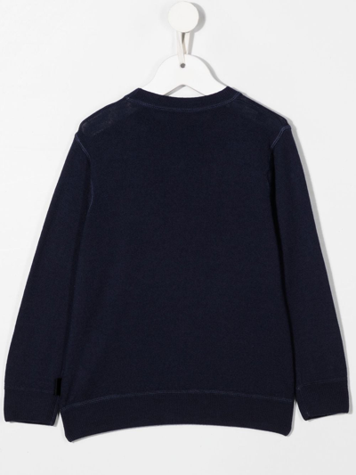 Aspesi Maglia Tricoverde Mimetico Sweatshirt In Blau