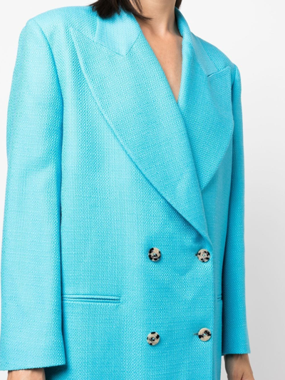 Shop Giuseppe Di Morabito Double-breasted Wool Jacket In Blau