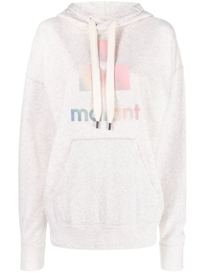 Isabel Marant Étoile Mansel Oversized Cotton-blend Hoodie In Nude