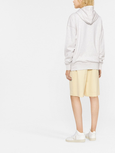 Isabel Marant Étoile Mansel Oversized Cotton-blend Hoodie In Nude