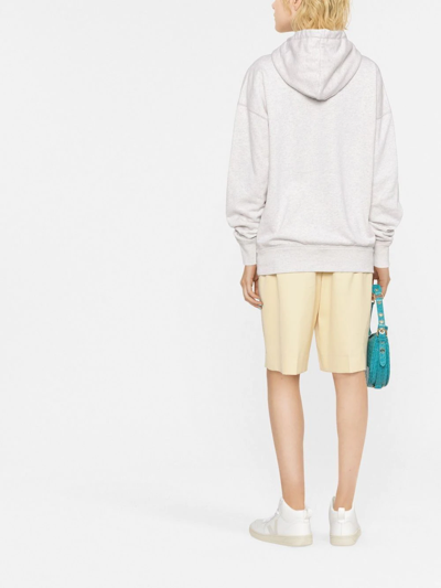 Isabel Marant Étoile Mansel Oversized Cotton-blend Hoodie In Nude