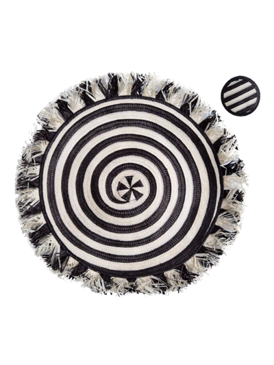 Shop Adriana Castro Zenú 4-piece Placemat & Coaster Set In Black