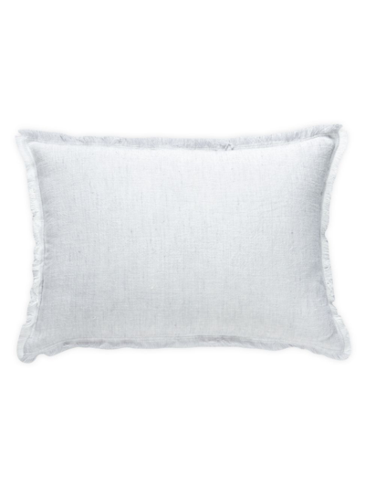 Shop Anaya So Soft Linen Crossdye Down Pillow In Grey