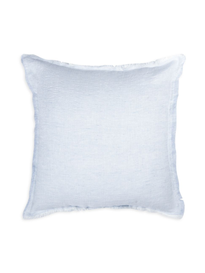 Shop Anaya So Soft Linen Crossdye Down Pillow In Light Blue