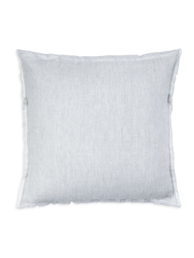Shop Anaya So Soft Linen Crossdye Down-alternative Pillow In Grey