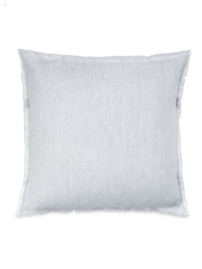 Shop Anaya So Soft Linen Crossdye Down Pillow In Grey