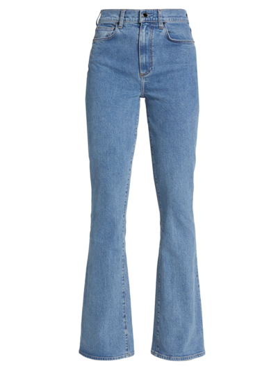 Shop Le Jean Women's Remy High-rise Flared Jeans In Summer Sky
