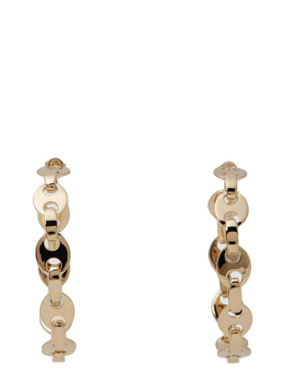Shop Rabanne Paco  Eight Link Nano Hoop Earrings In Gold