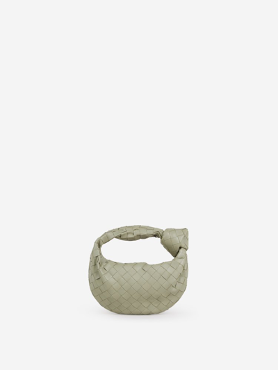 Shop Bottega Veneta Mini Jodie Tote Bag In Green