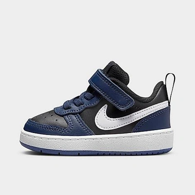 Shop Nike Kids' Toddler Court Borough Low 2 Casual Shoes In Midnight Navy/white/black/dark Purple Dust