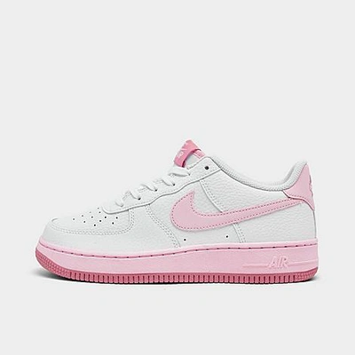 Nike Air Force 1 Big Kids' Shoes In White,elemental Pink,medium Soft Pink, pink Foam | ModeSens