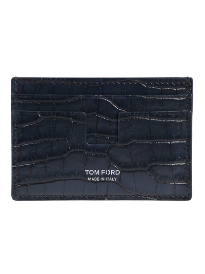 Shop Tom Ford Men's Blue Other Materials Card Holder