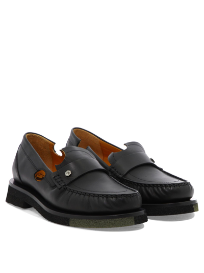 Shop Off-white Men's Black Leather Loafers