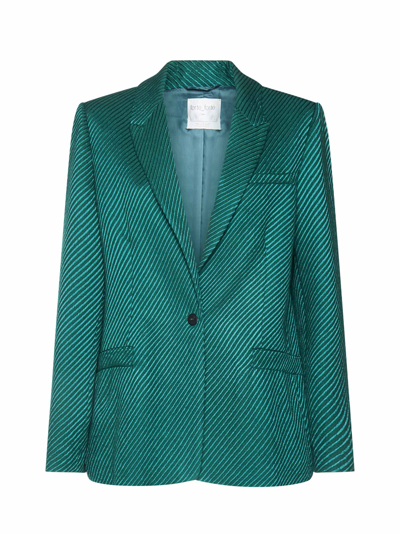 legal Raw Booth Forte Forte Single-buttoned Blazer In Green | ModeSens