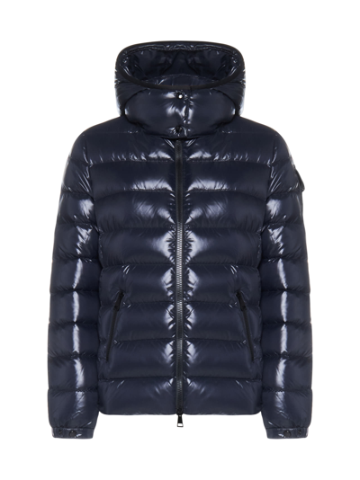 Shop Moncler Down Jacket In Blue