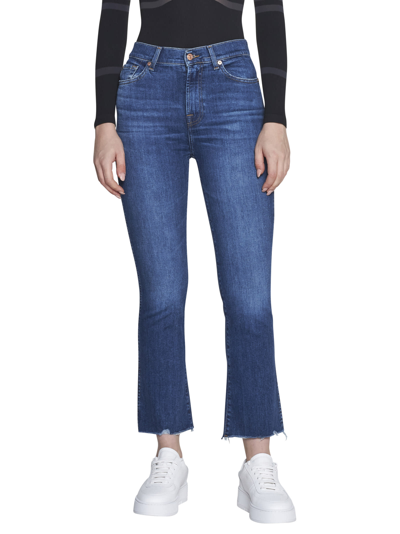 Shop 7 For All Mankind Jeans In Dark Blue