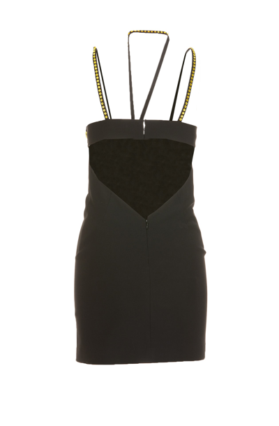 Shop Attico Coco Mini Dress In Black