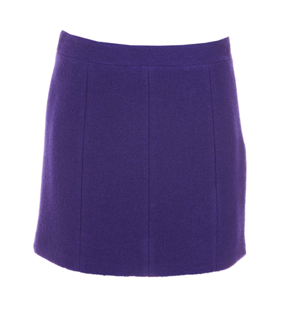 Shop Golden Goose Fiona Mini Skirt In Violet