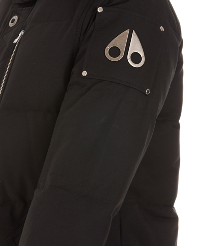 Moose Knuckles Original 3q Feather-down Jacket In Black