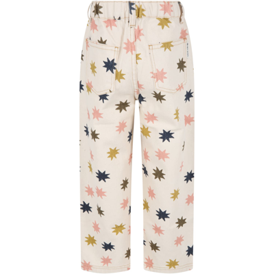 Shop The New Society Beige Marina Jeans For Girl With Colorful Stars