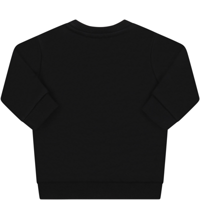 Shop Givenchy Black Sweatshirt For Baby Kids With Logo