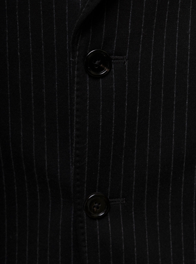 Dolce & Gabbana Single-breasted Pinstriped Blazer In Grey