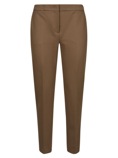 Shop Max Mara Pegno Trousers In Light Brown