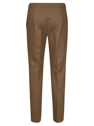 Shop Max Mara Pegno Trousers In Light Brown