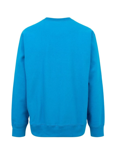 Shop Supreme Box Logo Crew-neck Sweatshirt In Blue