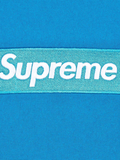 Shop Supreme Box Logo Crew-neck Sweatshirt In Blue