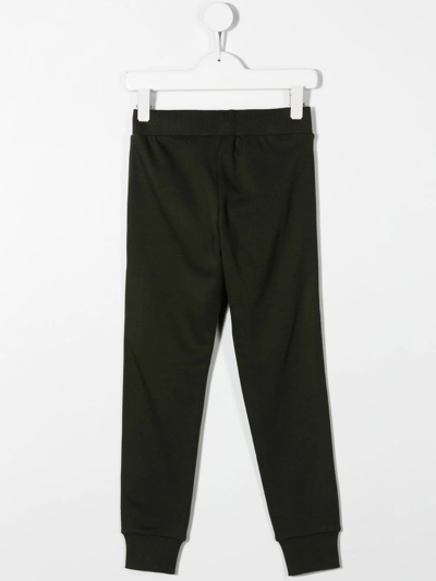 Shop Karl Lagerfeld Logo-print Track Pants In Green