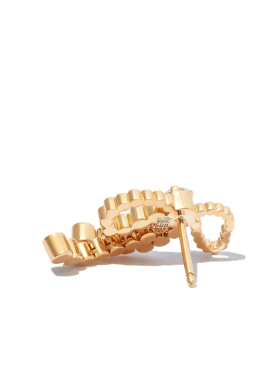 Sophie Bille Brahe 18kt Yellow Gold Bow Diamond Stud Earrings In Gold