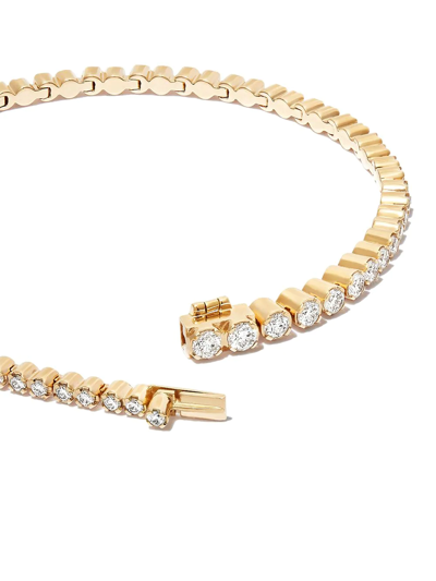 Shop Sophie Bille Brahe 18kt Yellow Gold Diamond Tennis Bracelet