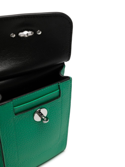Shop Mulberry Foldover Leather Shoulder Bag In Green