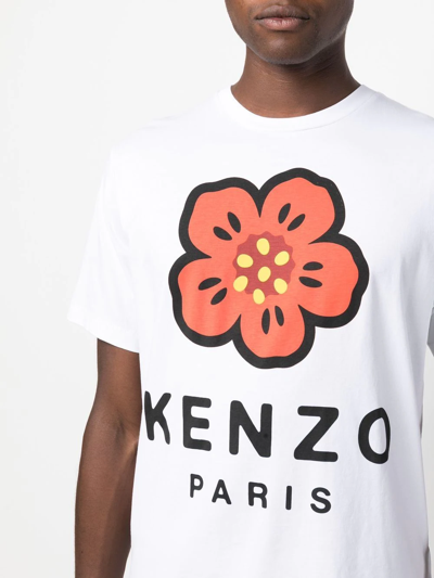 Shop Kenzo Logo-print T-shirt In White