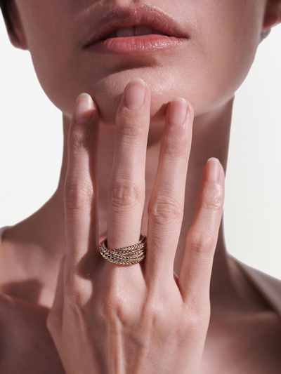 John Hardy Kami 14k Yellow Gold Interlocked Chain Ring In Gold