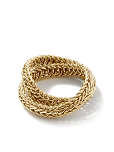Shop John Hardy 14kt Yellow Gold Kami Chain 4.5mm Crossover Ring