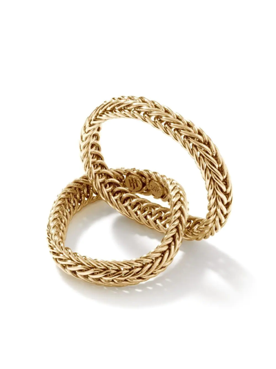 John Hardy Kami 14k Yellow Gold Interlocked Chain Ring In Gold