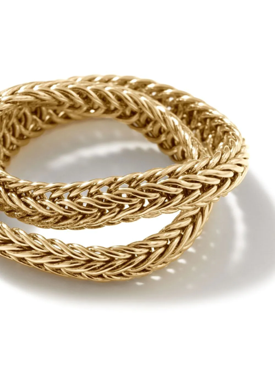 John Hardy Kami 14k Yellow Gold Interlocked Chain Ring In Gold