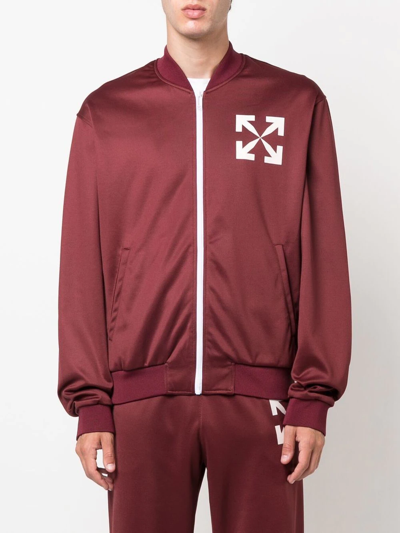 Off-white Arrows-motif Track Jacket In Red