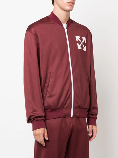 Off-white Arrows-motif Track Jacket In Red