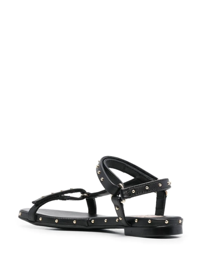 Agl Attilio Giusti Leombruni Stud-detailing Open-toe Sandals In Black