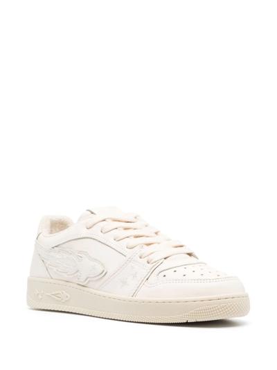 Enterprise Japan Milk Leather Ej Rocket Low-top Sneakers In Neutrals