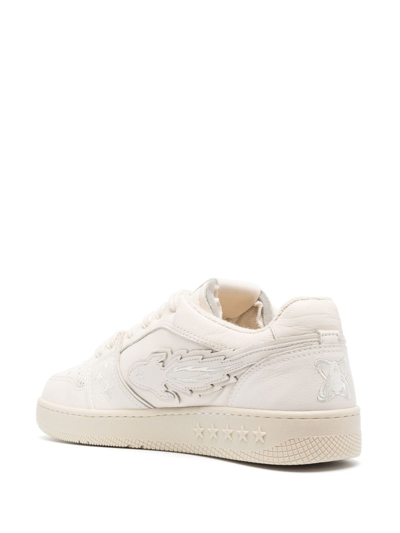 Enterprise Japan Milk Leather Ej Rocket Low-top Sneakers In Neutrals