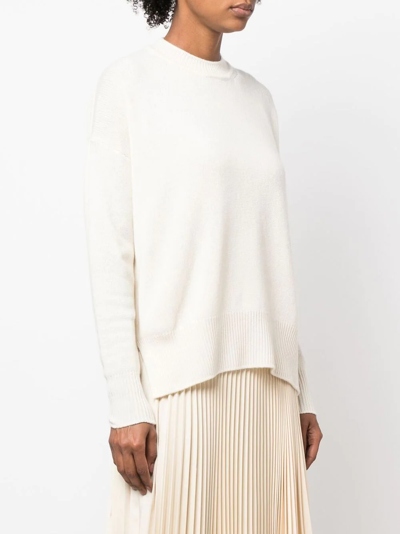 Jil Sander Roll-neck Virgin Wool Jumper In Neutrals