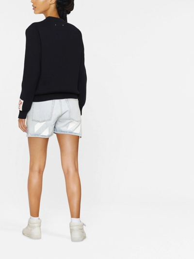 Golden Goose Long-sleeved Jumper In Blue