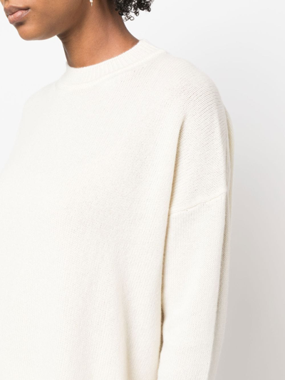 Jil Sander Roll-neck Virgin Wool Jumper In Neutrals