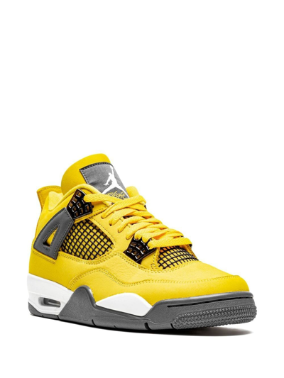 Shop Jordan Air  4 Retro "lightning 2021" Sneakers In Yellow