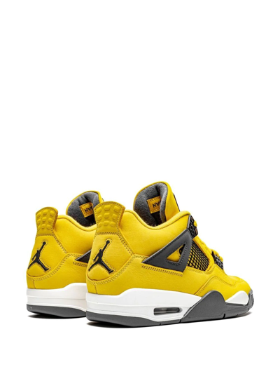 Shop Jordan Air  4 Retro "lightning 2021" Sneakers In Yellow